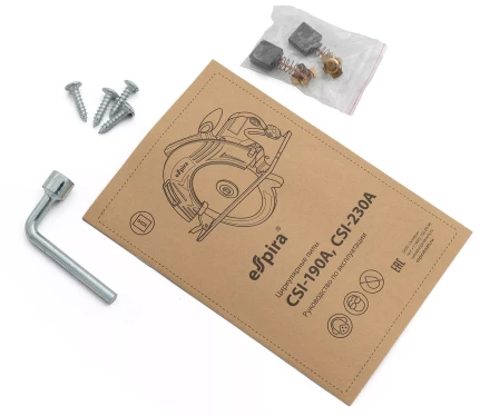 Пила циркулярная ESPIRA CSI-230A (ф230 мм, 220-240В,50/60 Гц, мощность 2500 Вт, 3900 об/мин), 401252 купить в Ноябрьске