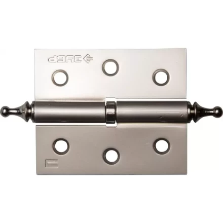 Петля дверная разъемная ЗУБР &quot;ЭКСПЕРТ&quot;, 1 подшипник, цвет мат. никель (PN), левая, с крепежом, 75х63х2,5мм,2шт 37605-075-4L купить в Ноябрьске