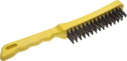 Щетка STAYER &quot;MASTER&quot; проволочная стальная с пластмассовой ручкой, 4 ряда 35015-4 купить в Ноябрьске