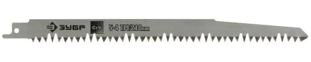 Полотно ЗУБР Cr-V по сырому дереву для ножов 4-15187, волчий зуб, шаг 5-6,5мм, 210мм 4-151877-S2 купить в Ноябрьске