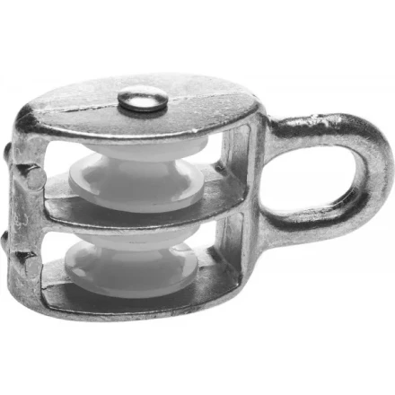 Блок ЗУБР двойной, оцинкованный, нейлоновый шкив, 5x15мм, 10 шт 4-304595-15 купить в Ноябрьске