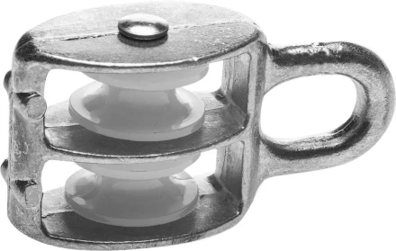 Блок ЗУБР двойной, оцинкованный, нейлоновый шкив, 5x15мм, 10 шт 4-304595-15 купить в Ноябрьске