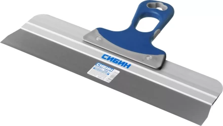 Шпатель СИБИН ФАСАДНЫЙ нержавеющий, алюминиевая направляющая, 2к ручка, 350мм 10085-35 купить в Ноябрьске