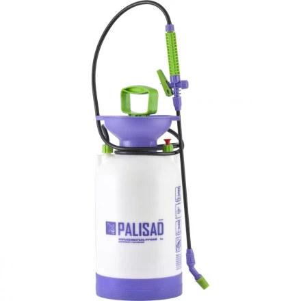 Опрыскиватель ручной усиленный с горловиной 7 л с насосом шлангом и разбрызгивателем Palisad 64747 купить в Ноябрьске