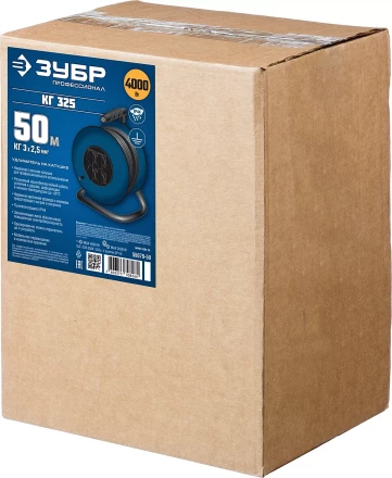 Профессиональные удлинители на стальной катушке КГ 325 силовые серия ПРОФЕССИОНАЛ купить в Ноябрьске