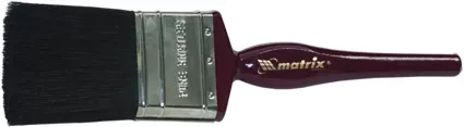 Кисть плоская &quot;Декор&quot; 1,5&quot; (38 мм) натуральная черная щетина деревянная ручка  MATRIX 82625 купить в Ноябрьске