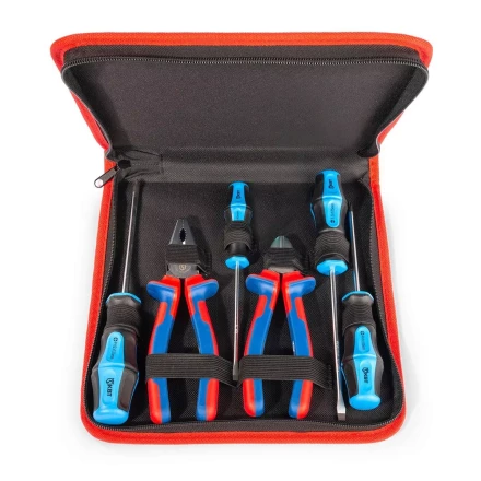 Набор слесарно-монтажного инструмента КВТ НИС-04, 6 предметов (92066) купить в Ноябрьске