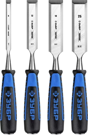 ЗУБР Ударник, 4 предм, набор стамесок-долот, Профессионал (18097-H4) купить в Ноябрьске