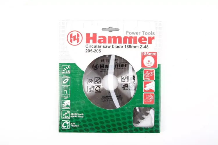 Диск пильный твердосплавный HAMMER Ф185х30мм 48зуб. купить в Ноябрьске
