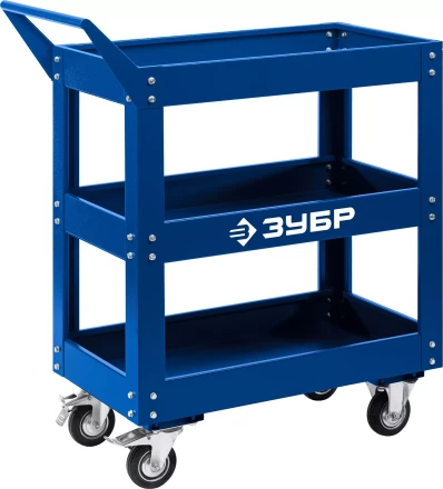 ЗУБР 820 х 405 х 955 мм, инструментальная тележка с 3 полками, Профессионал (38913) купить в Ноябрьске