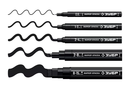 ЗУБР МК-1500 черный, 8-15 мм маркер-краска (06329-2) купить в Ноябрьске