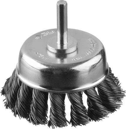 ЗУБР &quot;ПРОФЕССИОНАЛ&quot;. Щетка чашечная для дрели, жгутированная стальная проволока 0,5мм, 75мм 35255-075_z02 купить в Ноябрьске