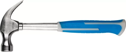 Молоток-гвоздодер ЗУБР цельнометаллический, с двухкомпонентной пластиковой рукояткой, 560г 20250-560_z01 купить в Ноябрьске