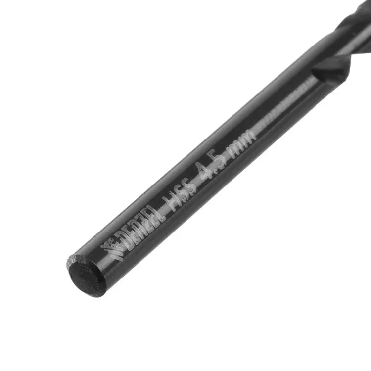 Сверло по металлу, 4,5 мм, HSS-Tin, Golden Tip, 10 шт. Denzel 717211 купить в Ноябрьске
