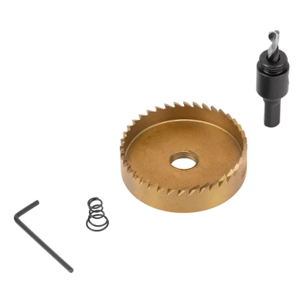 Коронка по металлу HSS, 68 мм, нитридтитановое покрытие Denzel 724122 купить в Ноябрьске