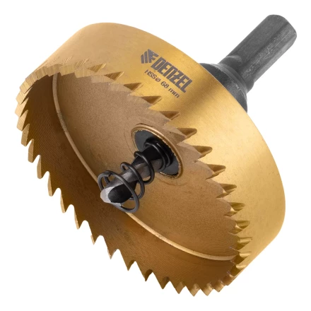 Коронка по металлу HSS, 68 мм, нитридтитановое покрытие Denzel 724122 купить в Ноябрьске