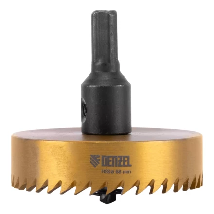 Коронка по металлу HSS, 68 мм, нитридтитановое покрытие Denzel 724122 купить в Ноябрьске