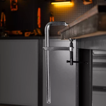 Струбцина F-образная Denzel 20477, 120x300мм, кованая купить в Ноябрьске