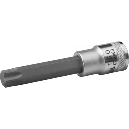 Торцовая бита-головка KRAFTOOL &quot;INDUSTRIE QUALITAT&quot;, удлиненная, материал S2, TORX, сатинированная, 1/2&quot;, Т60 27906-60_z01 купить в Ноябрьске