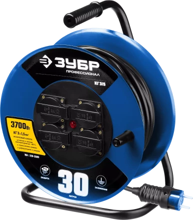 Профессиональные удлинители на стальной катушке КГ 315 силовые серия ПРОФЕССИОНАЛ купить в Ноябрьске