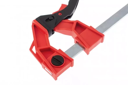 Струбцина реечная быстрозажимная усиленная пластиковый корпус рычажно-храповой механизм 800 х 100 х 951 мм штанга 5 х 22 мм Matrix 20730 купить в Ноябрьске