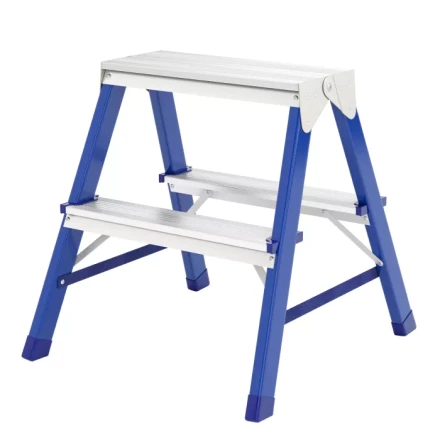 Стремянка двусторонняя 2 ступени стальная Сибртех 97932 купить в Ноябрьске