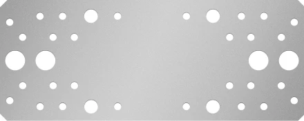 ЗУБР КП-2.5, 200 x 80 x 2.5 мм, цинк, крепежная пластина (31023-200) купить в Ноябрьске