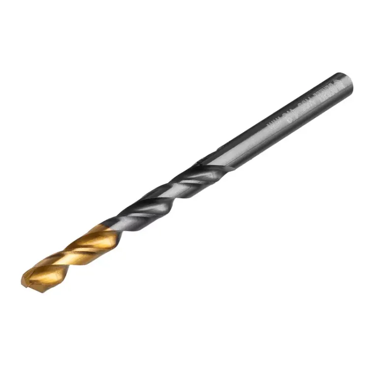 Сверло по металлу, 4,8 мм, HSS-Tin, Golden Tip, 10 шт. Denzel 717212 купить в Ноябрьске