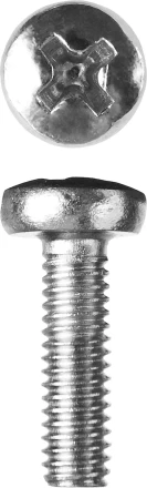 Винт ЗУБР &quot;МАСТЕР&quot; DIN 7985, класс прочности 4.8, оцинкованный, M4x12мм, 5кг 303150-04-012 купить в Ноябрьске