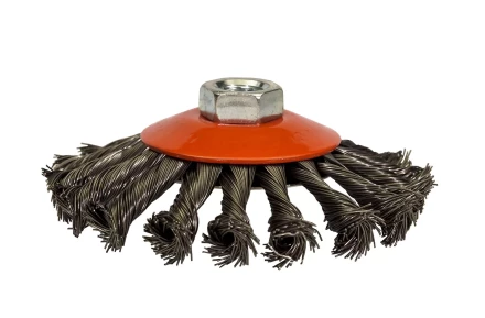 Щетка для УШМ М14/115 мм выгнутая сталь витая VMX 511727 купить в Ноябрьске