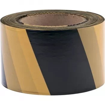 Лента сигнальная 75 мм х 200 м черно-желтая СИБРТЕХ/Россия 89034 купить в Ноябрьске