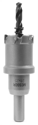 ТСТ коронка MESSER 28X25 с центрирующим сверлом и толкающей пружиной купить в Ноябрьске