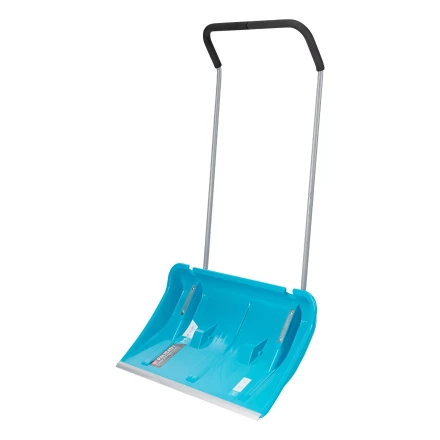 Скрепер для уборки снега Palisad 61800, полипропилен, колеса, 750х445х1275 мм, рукоятка с ПВХ, LUXE купить в Ноябрьске