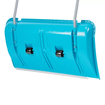 Скрепер для уборки снега Palisad 61800, полипропилен, колеса, 750х445х1275 мм, рукоятка с ПВХ, LUXE купить в Ноябрьске