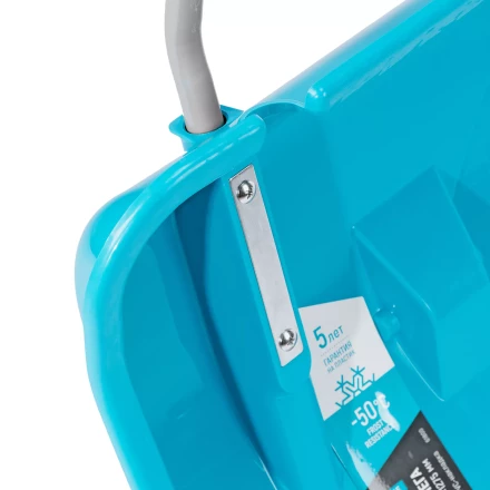 Скрепер для уборки снега Palisad 61800, полипропилен, колеса, 750х445х1275 мм, рукоятка с ПВХ, LUXE купить в Ноябрьске