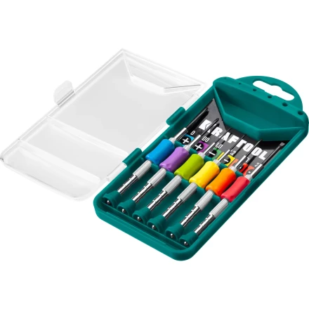 Набор Precision-6: часовые отвертки для особо точных работ, металлическая рукоятка с противоскользящей накладкой, жало из специальной стали SNCM8660. 25679 купить в Ноябрьске