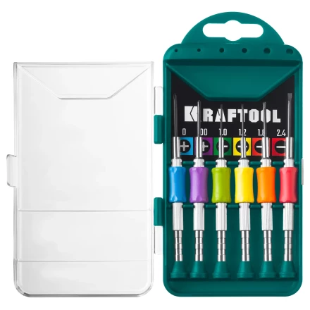 Набор Precision-6: часовые отвертки для особо точных работ, металлическая рукоятка с противоскользящей накладкой, жало из специальной стали SNCM8660. 25679 купить в Ноябрьске