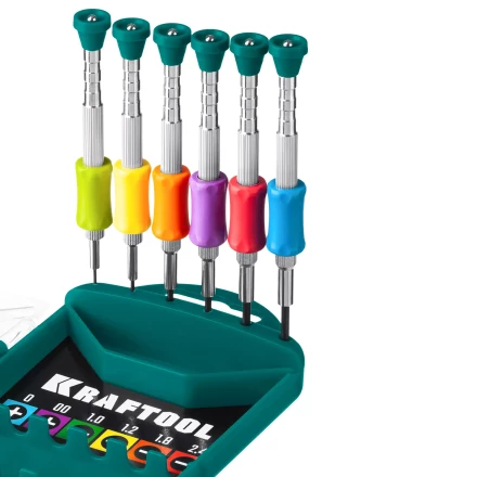 Набор Precision-6: часовые отвертки для особо точных работ, металлическая рукоятка с противоскользящей накладкой, жало из специальной стали SNCM8660. 25679 купить в Ноябрьске