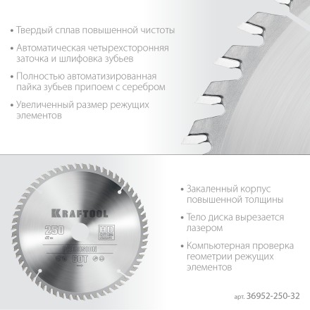 Диск пильный PRECISION, повышенный ресурс 36952-250-32 купить в Ноябрьске