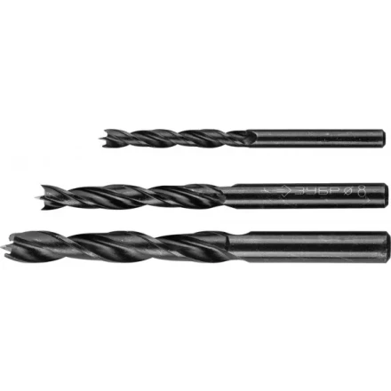 ЗУБР. Набор сверл по дереву, 3шт, 6-8-10 мм 29421-H3 купить в Ноябрьске