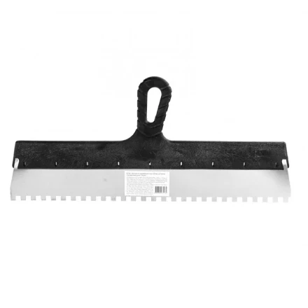 Шпатель из нержавеющей стали 450 мм зуб 8 х 8 мм пластмассовая ручка 85146 купить в Ноябрьске