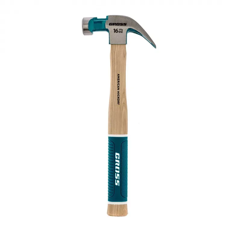 Молоток-гвоздодер с магнитом GROSS AMERICAN HICKORY 450 г угол 45 обрезиненная рукоятка 10415 купить в Ноябрьске