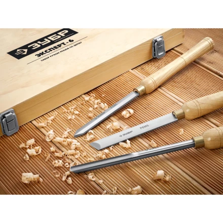 ЗУБР Эксперт-6, 6 предм., набор ручных резцов по дереву, Профессионал (18370) купить в Ноябрьске