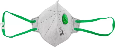 Полумаска фильтрующая ЗУБР &quot;МАСТЕР&quot; плоская, с клапаном, многослойная, угольный фильтр, класс защиты FFP2 11167-2 купить в Ноябрьске