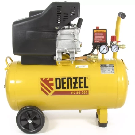 Компрессор масляный поршневой прямой привод DENZEL PC 50-260 58073 купить в Ноябрьске