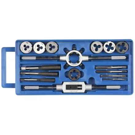 Набор ЗУБР &quot;МАСТЕР&quot; с металлореж. инстр., метчики однопроходные и плашки М3-М12, оснастка - в пластиковом боксе, 16пред. 28122-H16 купить в Ноябрьске