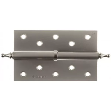 Петля дверная разъемная ЗУБР &quot;ЭКСПЕРТ&quot;, 1 подшипник, цвет мат. никель (PN), левая, с крепежом, 125х75х2,5мм,2шт 37605-125-4L купить в Ноябрьске