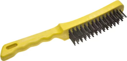 Щетка STAYER &quot;MASTER&quot; проволочная стальная с пластмассовой ручкой, 5 рядов 35015-5 купить в Ноябрьске