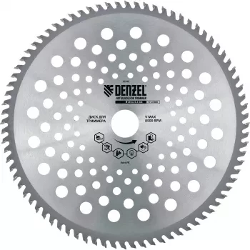 Диск для триммера 230 х 25,4 толщина 1,3 мм 40 зубьев DENZEL 96340 купить в Ноябрьске