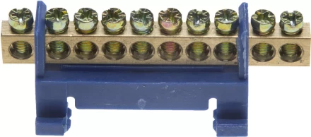Шина СВЕТОЗАР нулевая, в изоляц оболочке, 6х9мм, 12 полюсов, макс. ток 100А 49805-12 купить в Ноябрьске